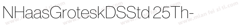 NHaasGroteskDSStd 25Th字体转换